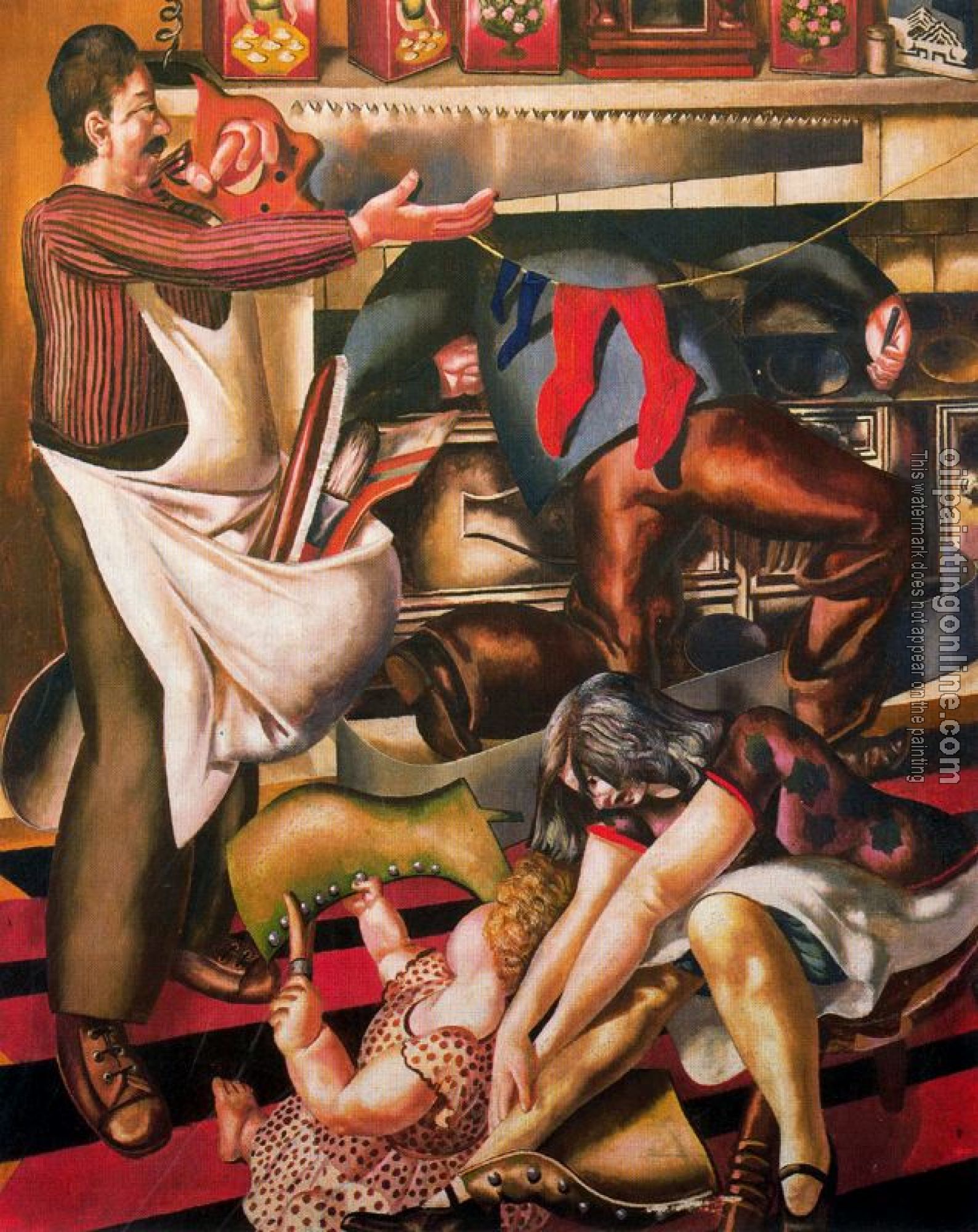 Stanley Spencer - Workmen in the House